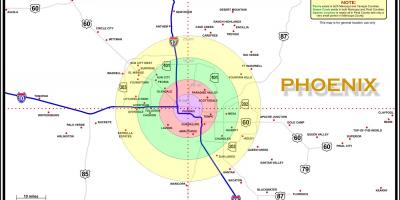 Mapa de la zona Phoenix