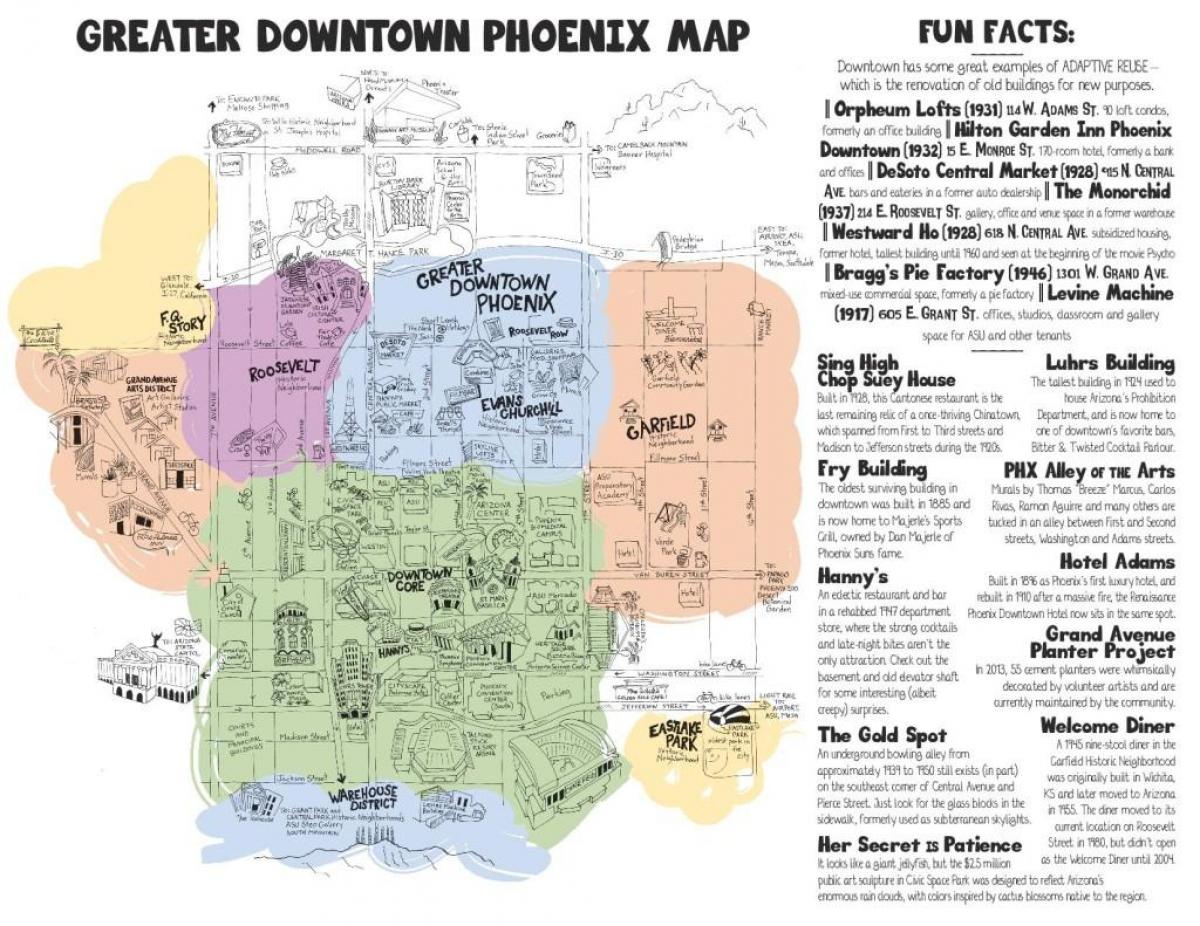 mapa de la ciutat de Phoenix