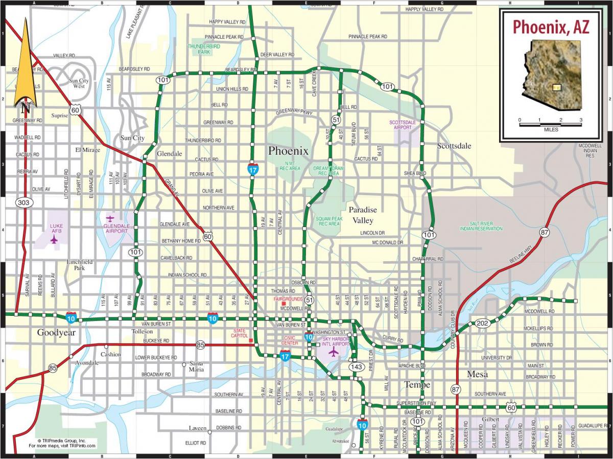Phoenix mapa
