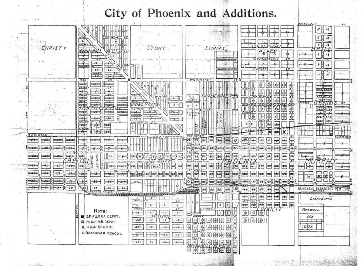 mapa del metro de Phoenix