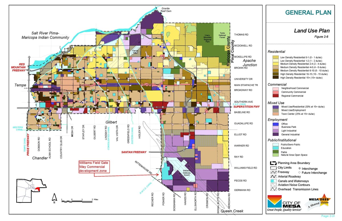 Phoenix az zonificació mapa