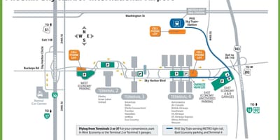 L'aeroport de Phoenix porta mapa