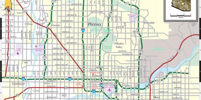 Phoenix (Arizona) mapa
