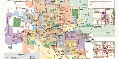 Phoenix autobús mapa de rutes