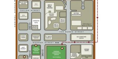 Mapa de Phoenix centre de convencions
