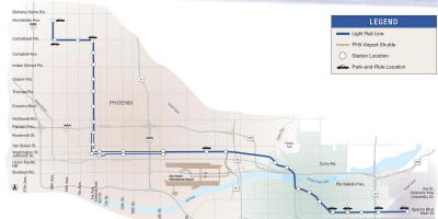 Phoenix transport públic mapa